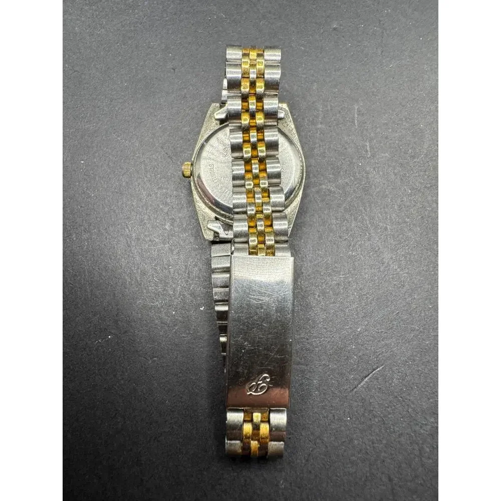 Vintage Gruen Precision Quartz Women's Watch GP8150 Silver/Gold Tone Swiss Parts